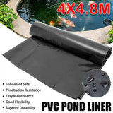 Fish Pond Liner Cloth Waterproof Gardens Pools Membrane Black Flexible