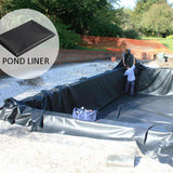 Fish Pond Liner Cloth Waterproof Gardens Pools Membrane Black Flexible