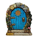Miniature Fairy Door Home Creative Yard Art Mini Arch Window Door