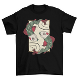 Japanese style koi fish t-shirt