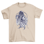 Koi fish woman t-shirt