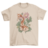 Koi fish illustration t-shirt