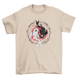 Koi fish ying-yang t-shirt