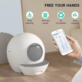 Smartbox Wi Fi Automatic Smart Cat Litter Box w/Large Cat Toilet Drawer